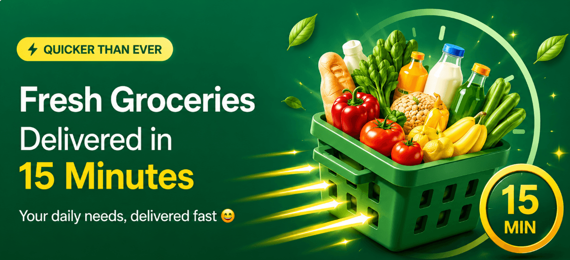 Fresh & Fast - Quik Mart delivered in 15 minutes